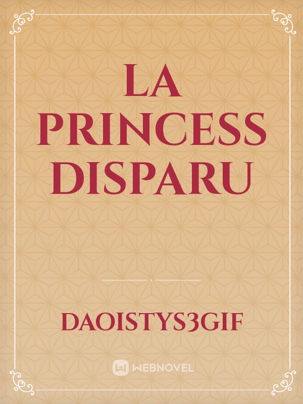 La princess disparu Book