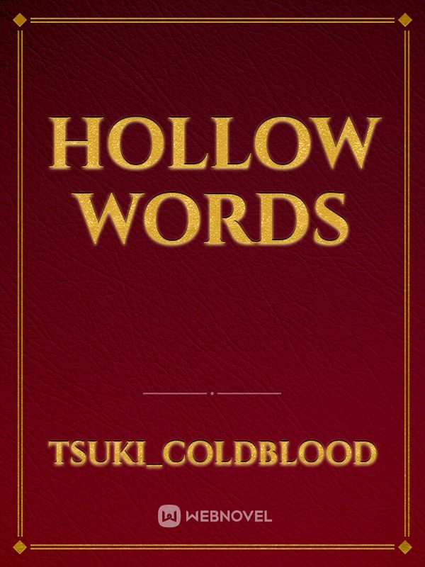 Hollow Words Book