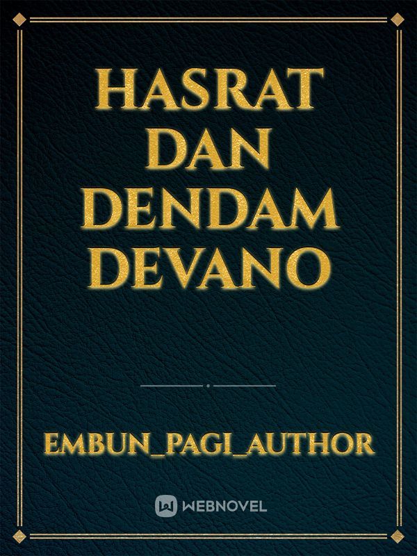 Hasrat Dan Dendam Devano Book
