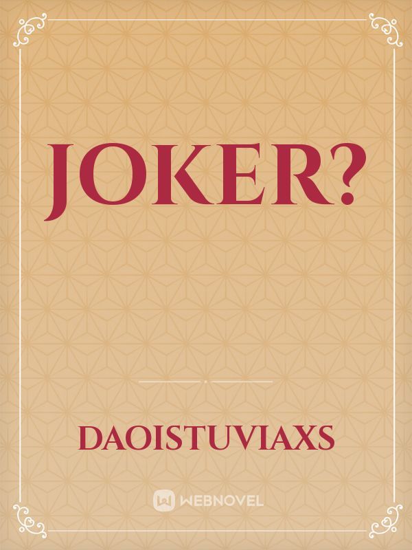 Joker? Book