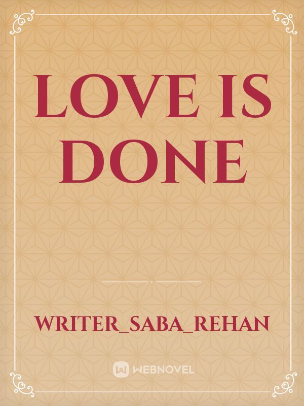 love is done Book