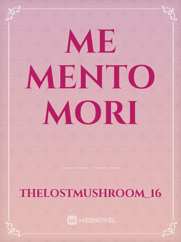 Me Mento Mori Book