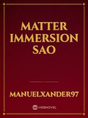 MATTER IMMERSION Sao Book