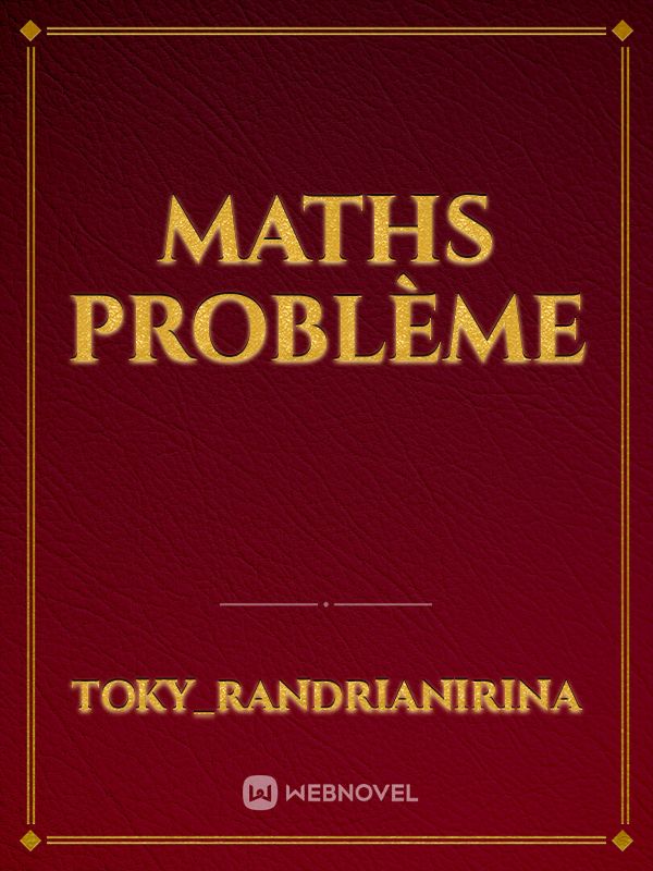maths problème Book