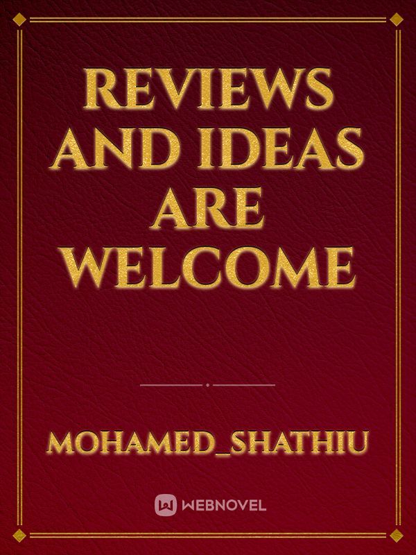 reviews and ideas are welcome Book
