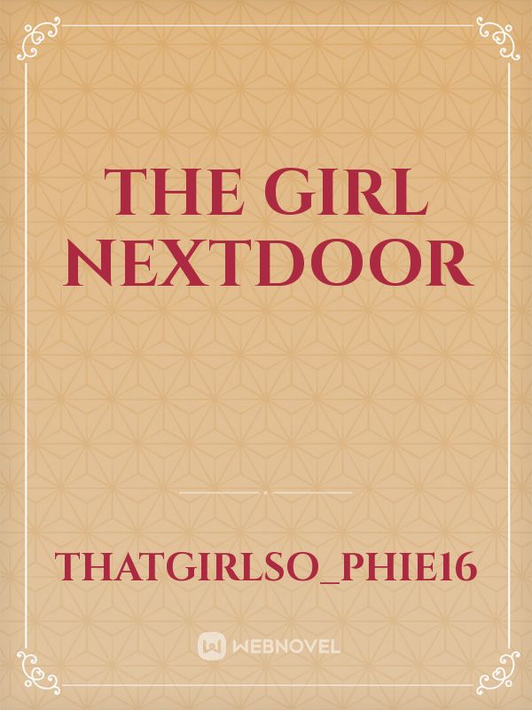 the girl nextdoor Book