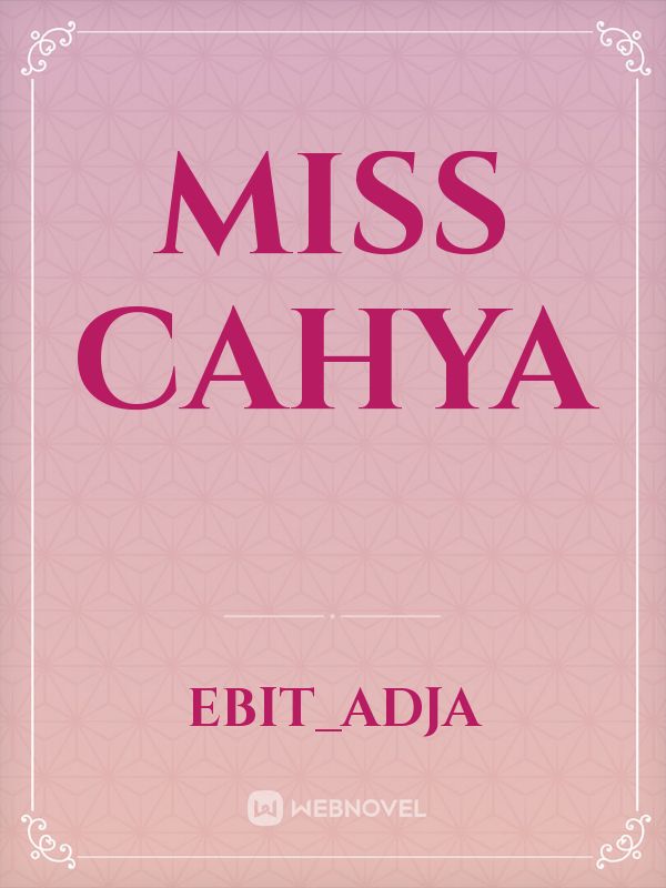 miss cahya Book