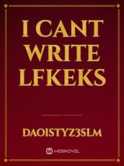 I cant write lfkeks Book