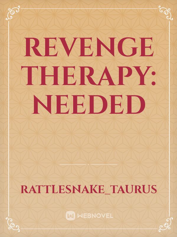 Revenge Therapy: Needed Book