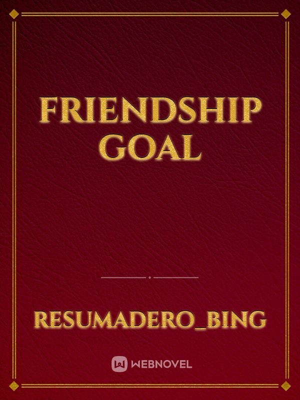 friendship goal Book