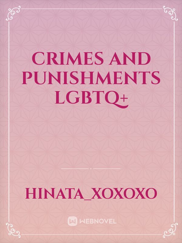 crimes and punishments LGBTQ+