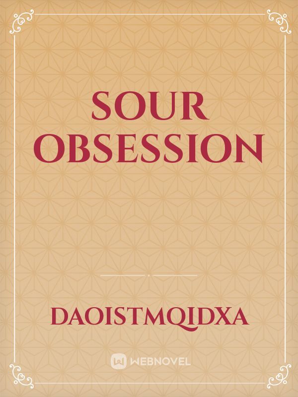 Sour Obsession Book