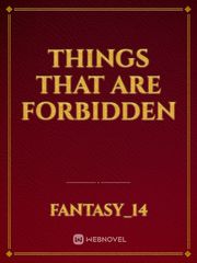 Things that are Forbidden Book