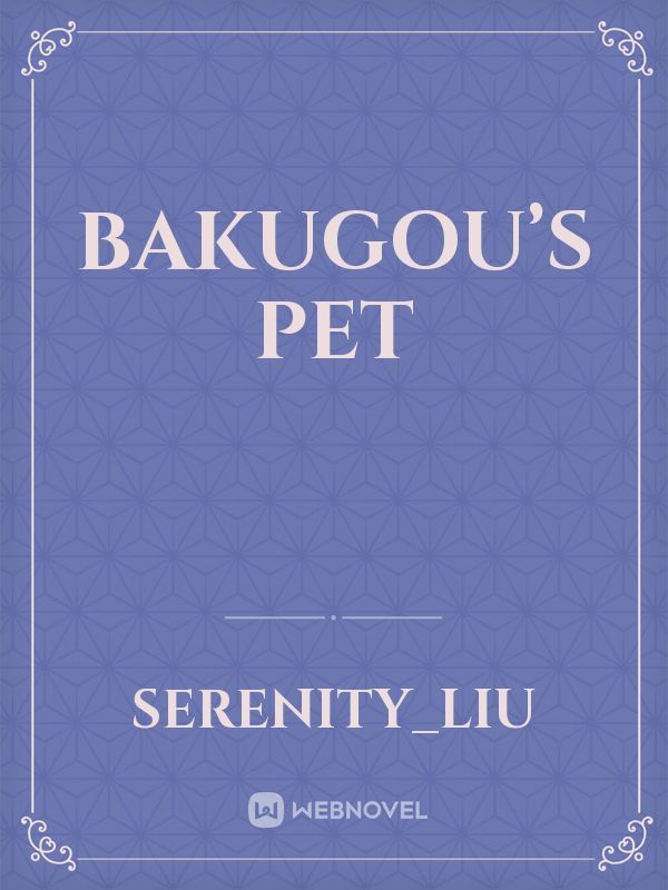 Bakugou’s Pet Book