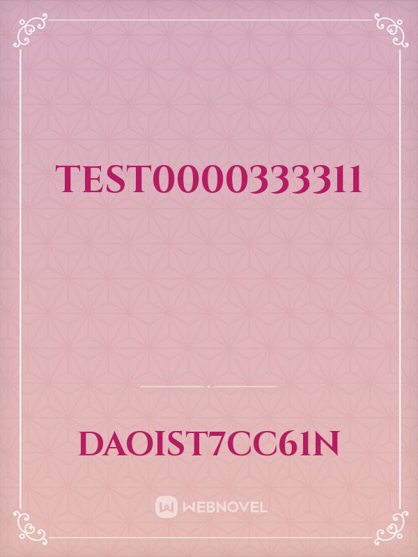 test0000333311 Book