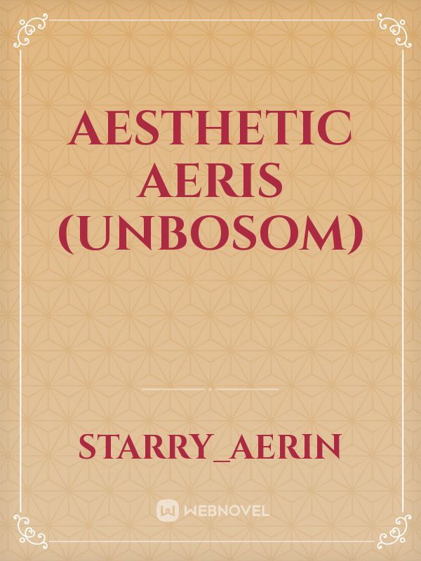 AESTHETIC AERIS (UNBOSOM) Book