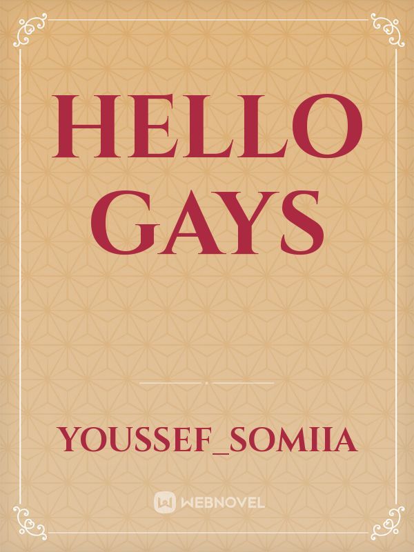 Hello gays Book
