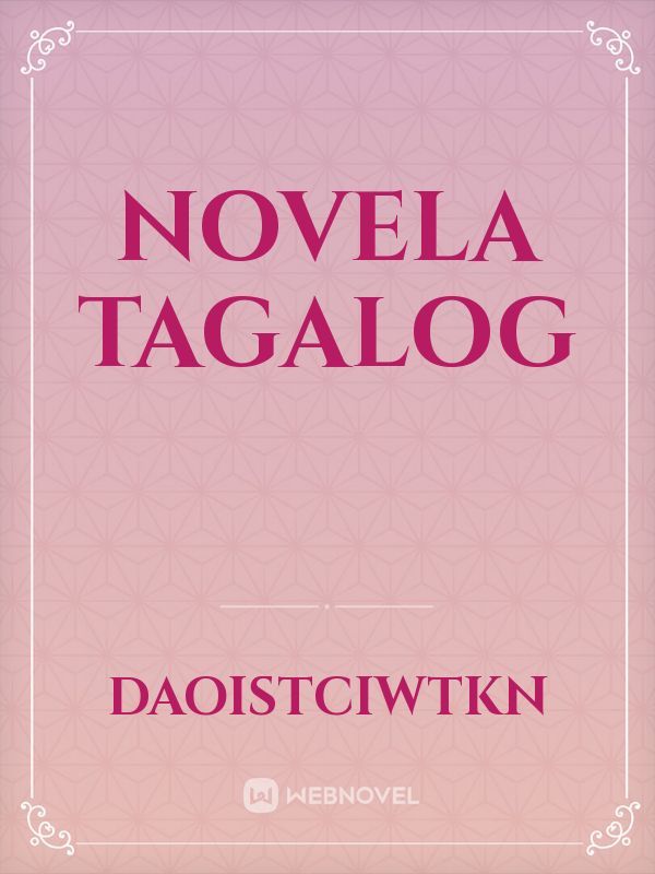 Novela tagalog Book