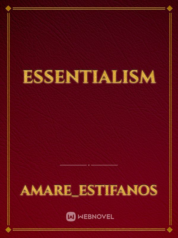 Essentialism Book