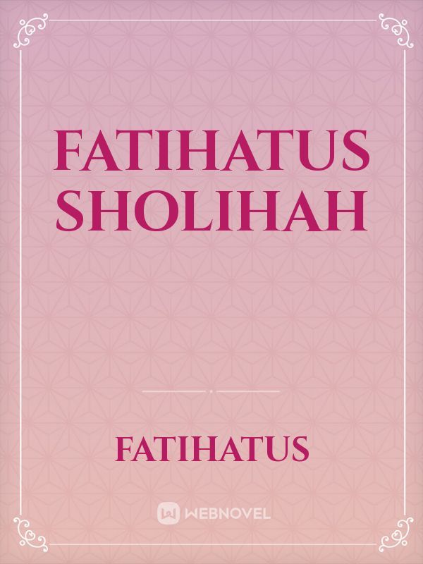 Fatihatus sholihah