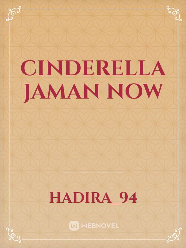 Cinderella Jaman Now Book