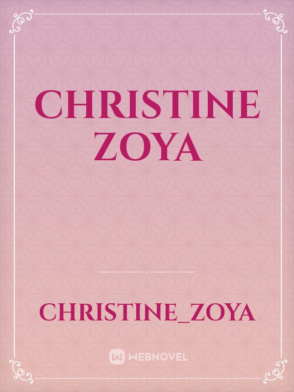 CHRISTINE ZOYA Book