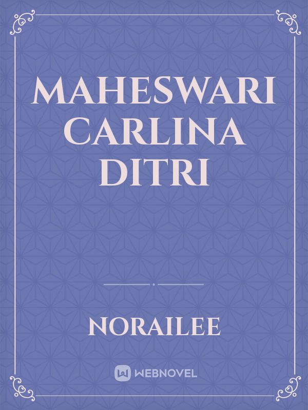 Maheswari Carlina Ditri Book