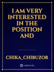 i am very interested in the position and Book
