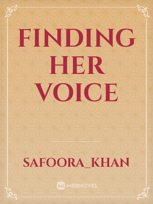 Finding her voice Book