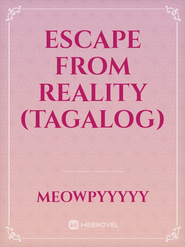 Escape From Reality (Tagalog) Book