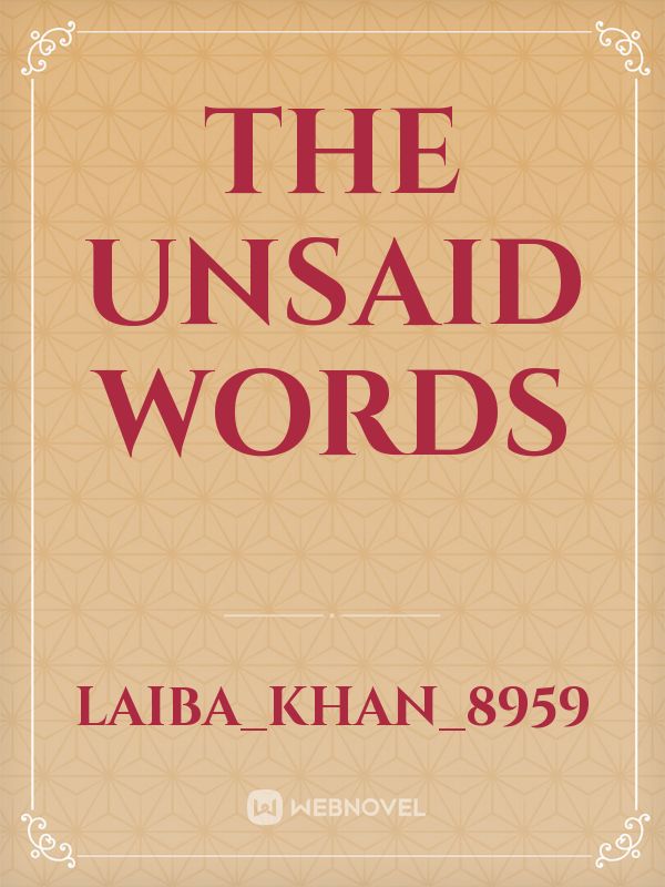 The unsaid words Book