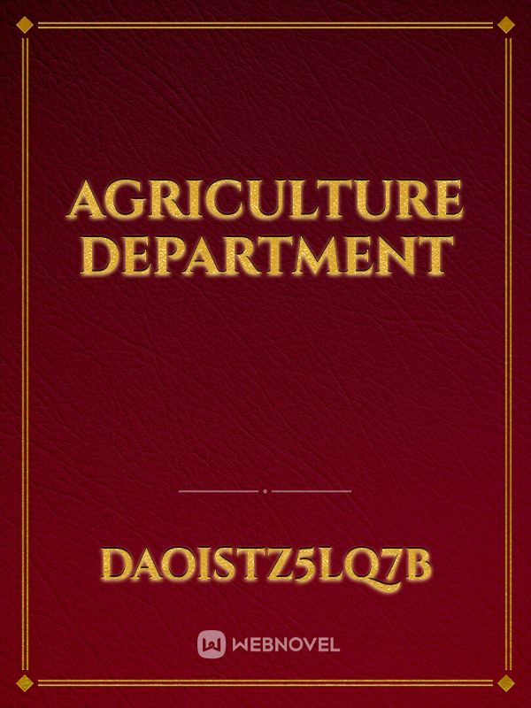 Agriculture department Book