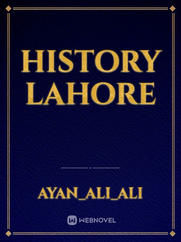 History lahore Book