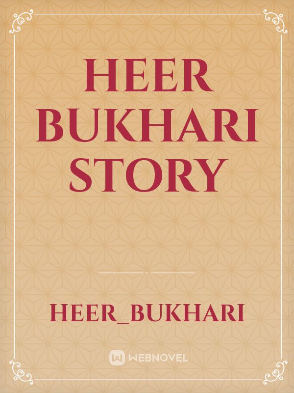 Heer Bukhari story Book
