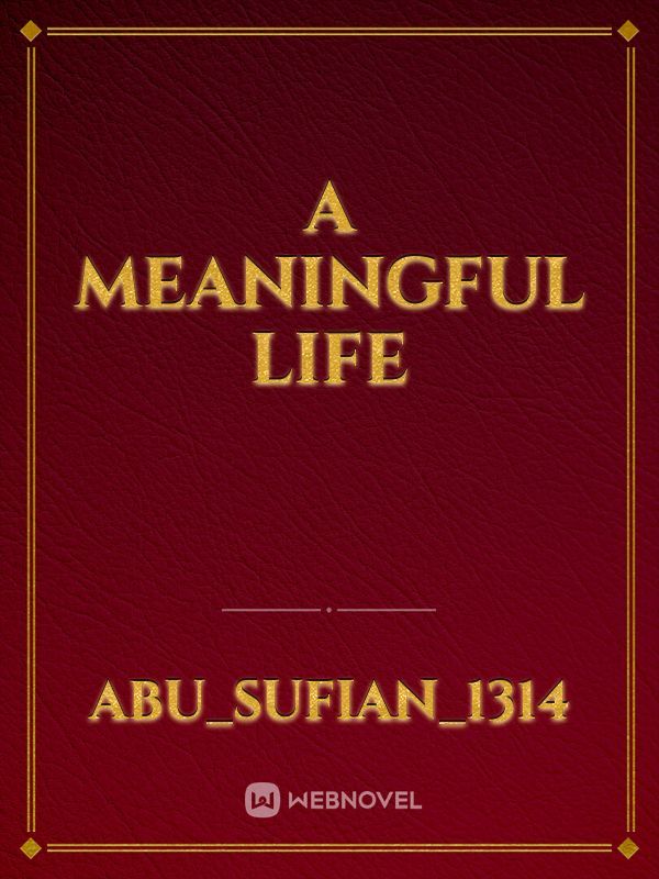 A meaningful life Book
