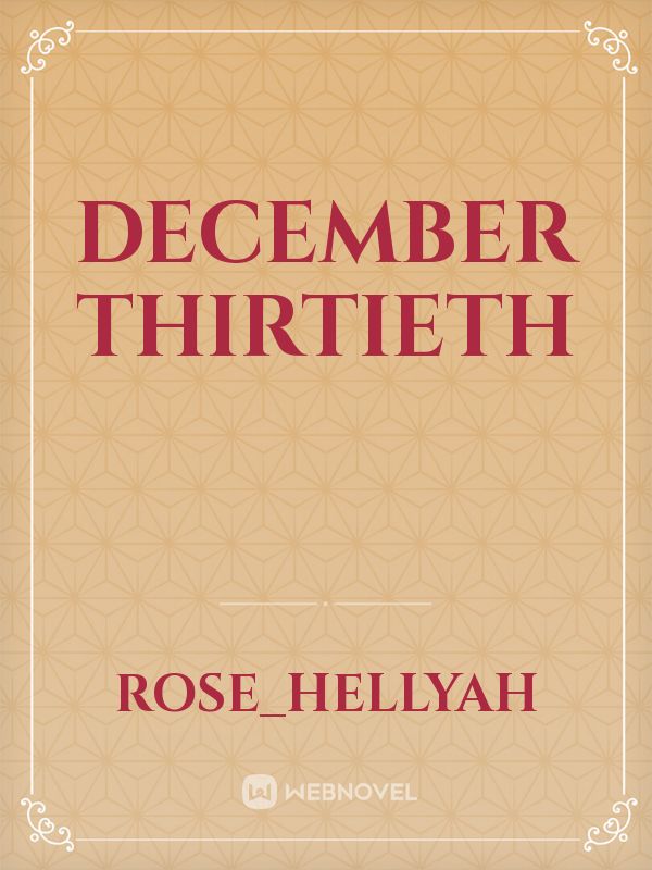 December Thirtieth Book