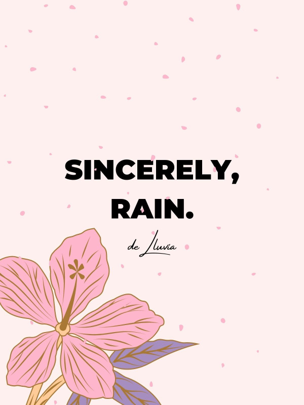 Sincerely, Rain (English Translate) Book