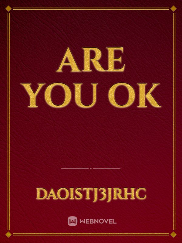 are you ok Book