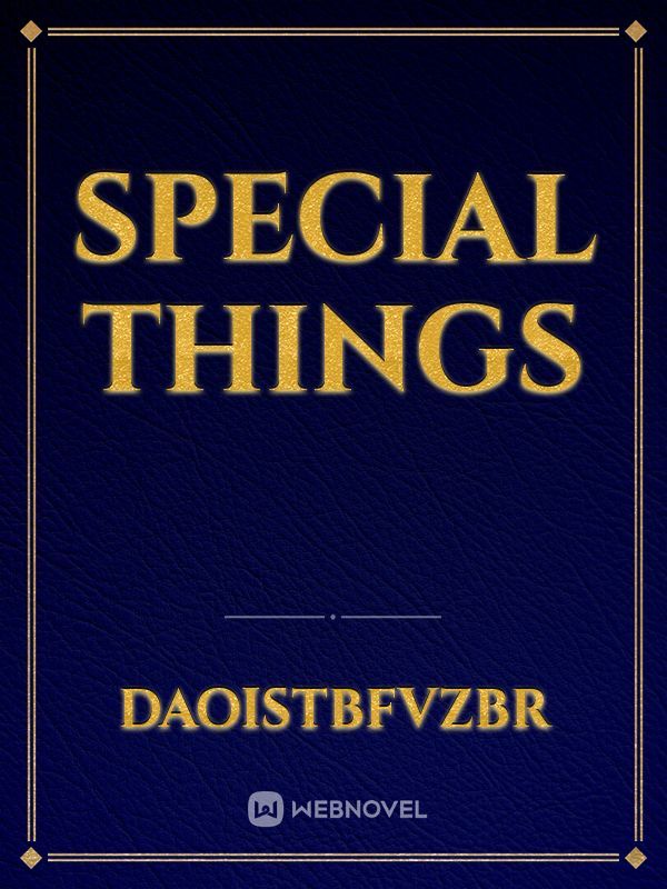 Special Things Book