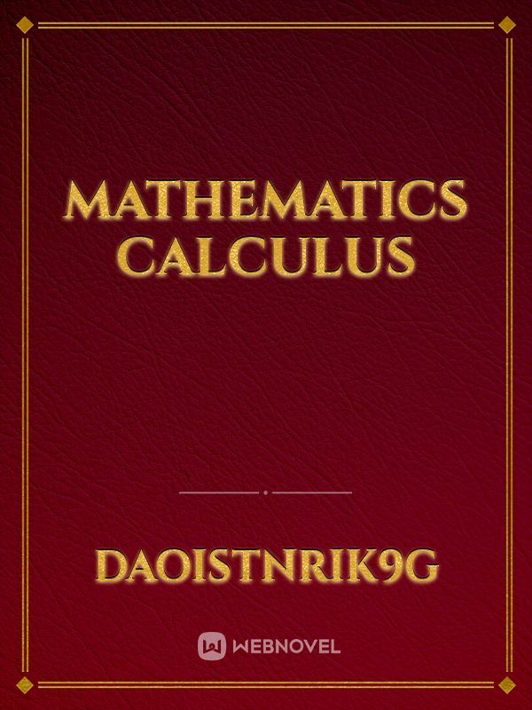 Mathematics calculus Book