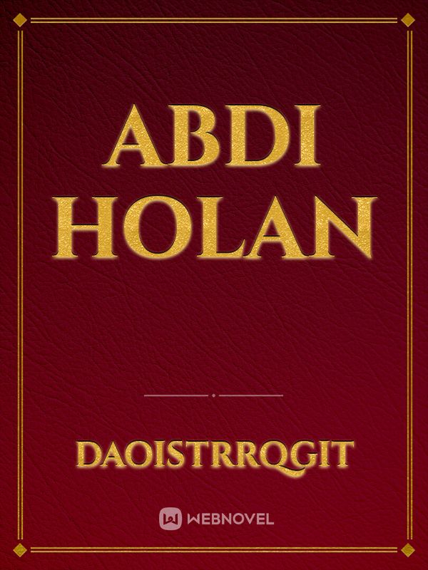 ABDI HOLAN Book