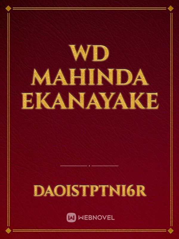 WD Mahinda Ekanayake