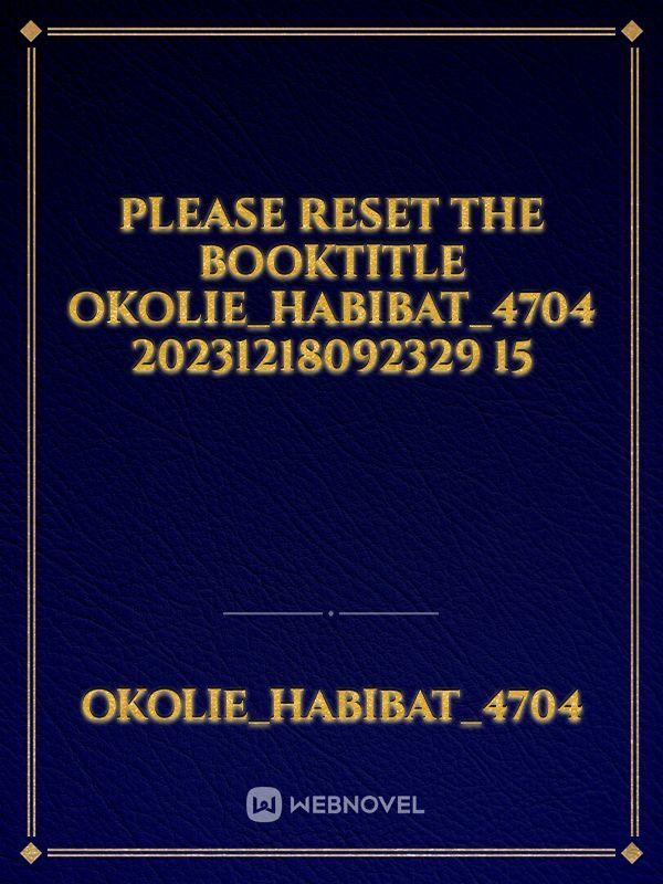 please reset the booktitle Okolie_Habibat_4704 20231218092329 15