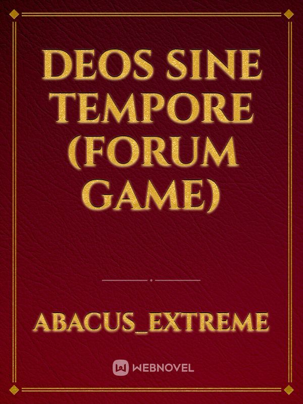 Deos Sine Tempore (Forum game) Book
