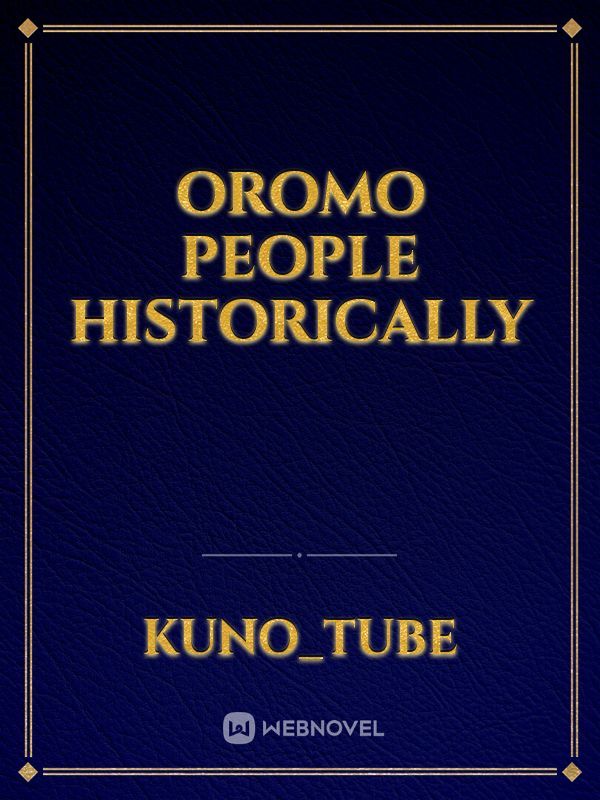 Oromo people historically