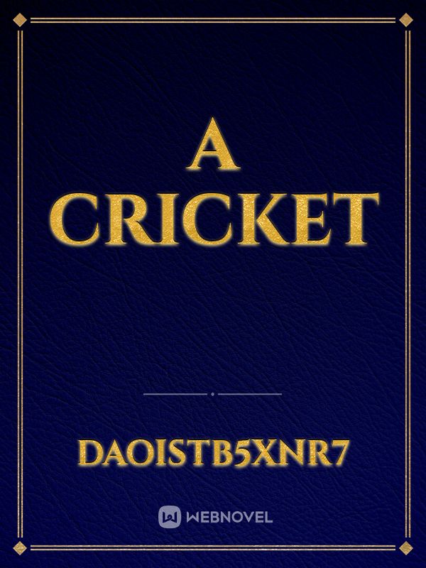 A cricket Book