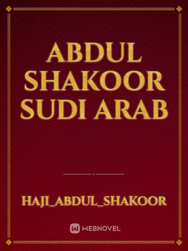 Abdul shakoor sudi arab