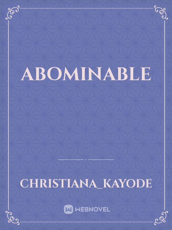 ABOMINABLE Book