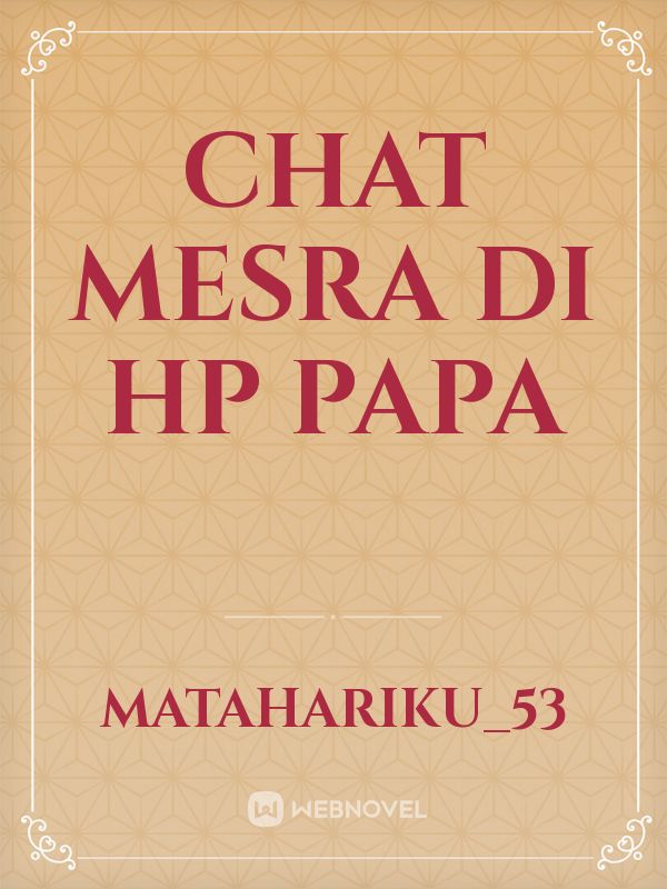 Chat Mesra di HP Papa Book