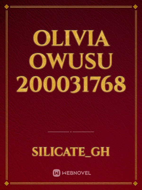 OLIVIA OWUSU 200031768